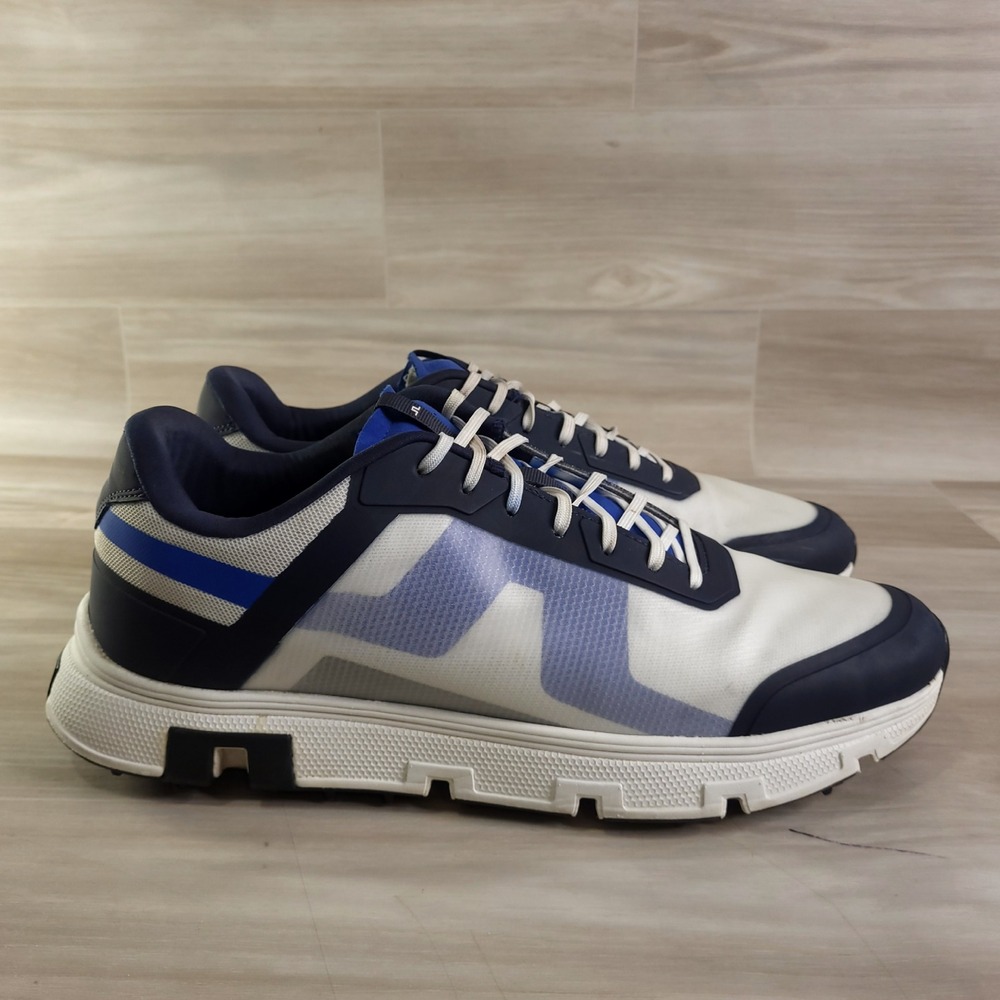J.Lindeberg Vent 500 Golf Sneaker Mens 13-13.5 Blue White Spikeless Athletic